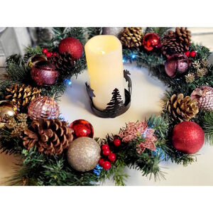 Christmas table centerpiece or door hanging wreath